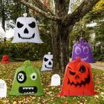 Halloween Garden Yard Decoration Pumpkin Lawn Bags Biodegradable Heat Seal Side