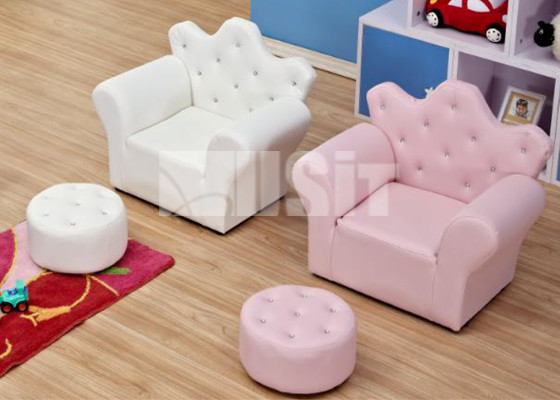 Lovely Upholstered Kids Foldable Couch , Toddler Sofa Chair Beautiful Looking