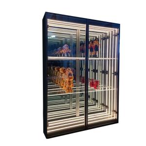 Wholesale Eye-Catching High Brightness LED Light Glass Display Case for Wine and Beer Display from china suppliers