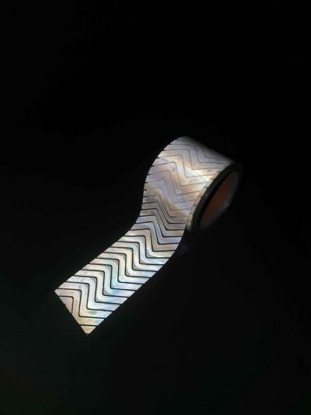 silver stripe Heat transfer Reflective vinyl For Clothing Safety Workwear HTV