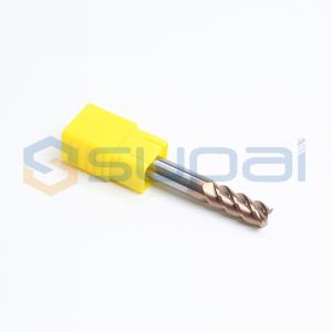 Wholesale 4 Flute Solid Carbide End Mill Milling Cutter For Stainless Steel Cemented , Titanium Alloys from china suppliers
