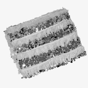 2021 Customized Sequin Embroidery Fabrics Tassels Upholstery Fabric Sequence