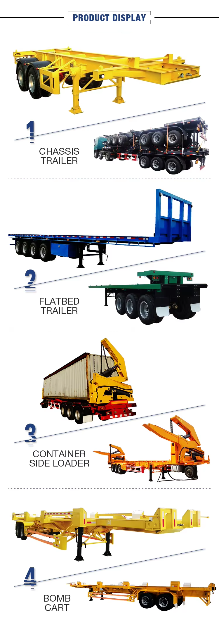 CIMC 4-Axle Multifunctional Flatbed Trailer the Latest Design with Lock for Cargo Transportation