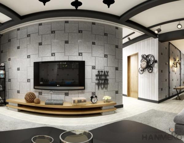 Geometric Pattern High Quality Bed Room Suede Wallpaper Chinese Wallcovering