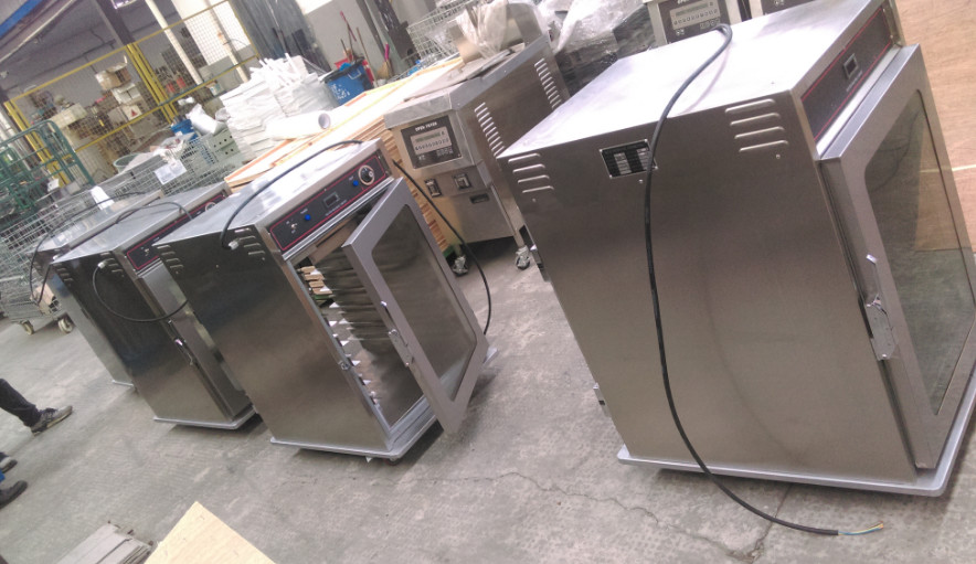7 Trays Electric Glass Door Two Side Open Commercial Food Warmer Holding Cabinet
