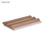 Acoustic Wooden Slat Panels With Luxurious Suede Finish For Sound Absorption And