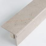 Acid Resistant Staircase Steps Tiles White Marble Indoor Outdoor