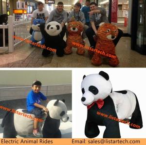Wholesale plush animals motorized walking stuffed animals Shopping Mall Animal Rides from china suppliers