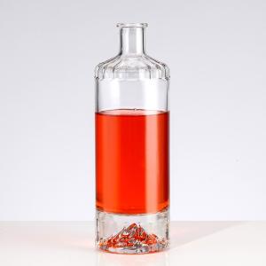 Wholesale Base Material Glass Cork Sealing 200ml 375ml 500ml Clear Bottle for Gin Tequila Rum from china suppliers