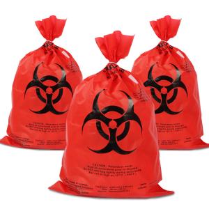 Wholesale 10-15 Gallon Edex Biohazard Waste Disposal Bags RED Heal Seal With Adhesive Tape from china suppliers