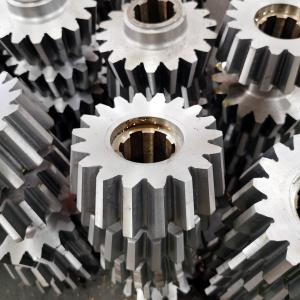 Wholesale 7 Module 18T Miter Straight Bevel Gears with Induction Hardending from china suppliers