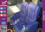 Fabric Upholstery Cinema Style Seating Chairs ISO Certification For Theatre