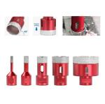 Laser Welded Hollow Dry Diamond Core Drill Set 30x10x60xM14