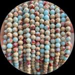 Polished Technique Round Cut Gems Bead in Multi-color Crystal Healing Stone