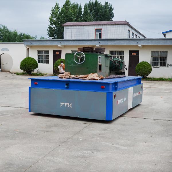 For Steel Plate Transport , 25 Tons Industrial Trackless Transfer Car CE