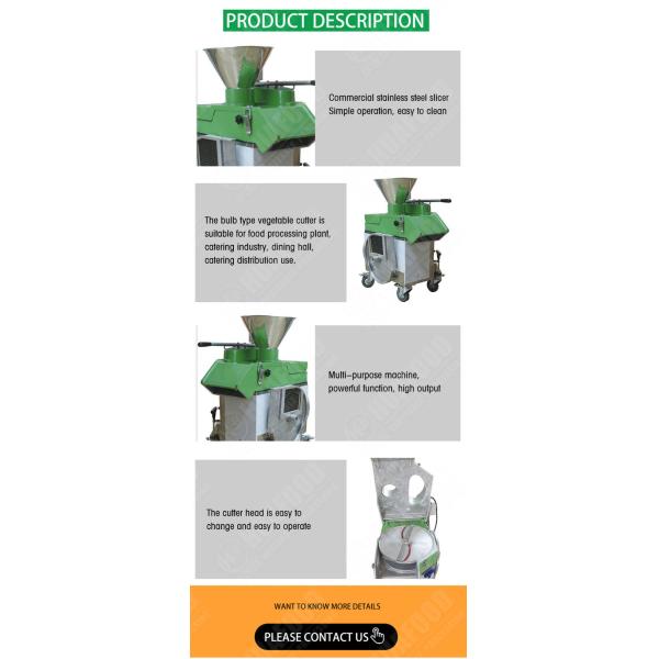 10mm Garlic Slicer Machine Ginger Slicing Machine Onion Shallot Slicer