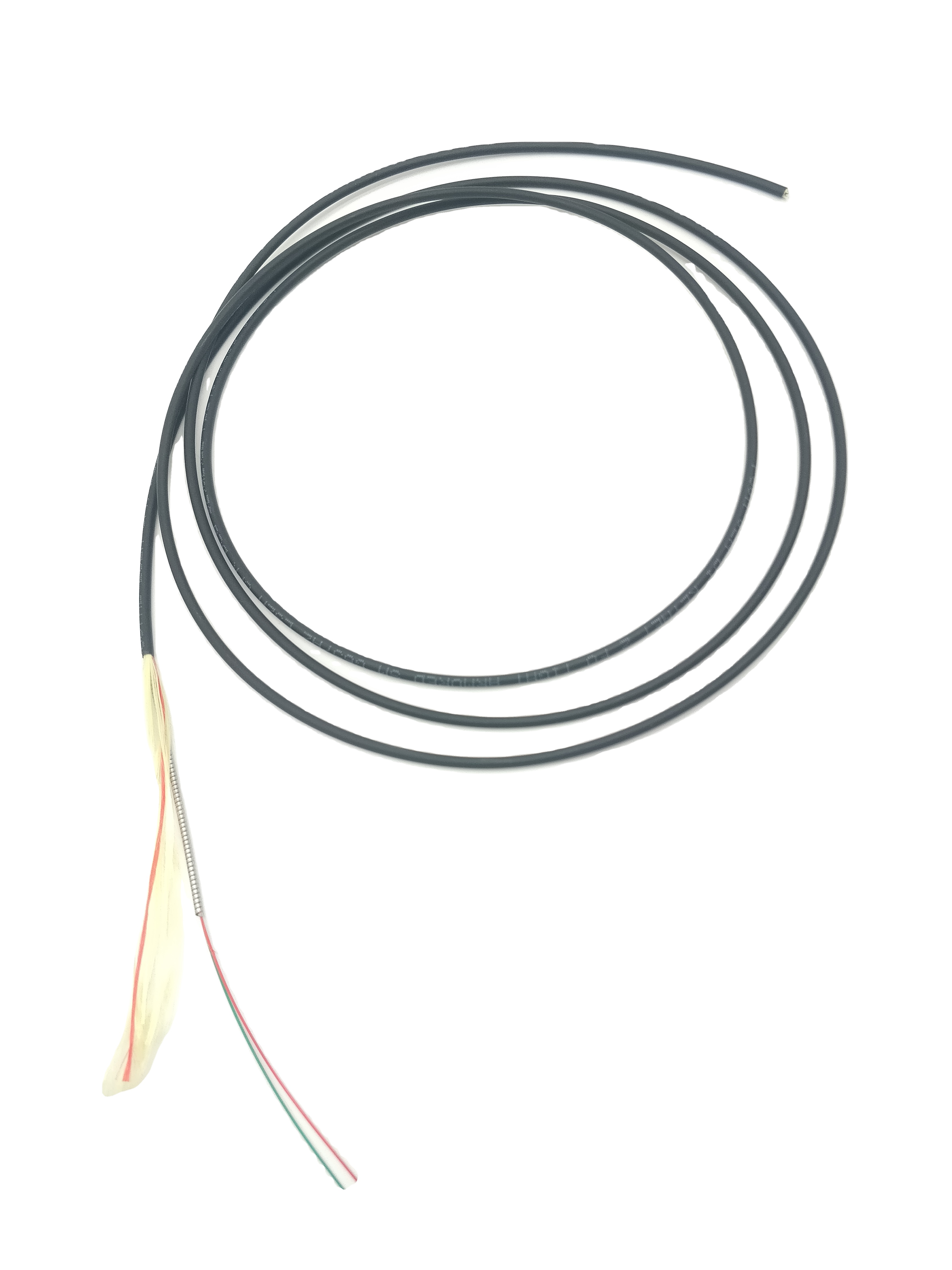 SM G657A2 Indoor Armored Fiber Optic Cable Tight Duplex LSZH Black Anti Rodent