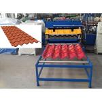 Mexico Popular Zincalum Color Coated Q Step Tile Making Machine Glazed Tile Roof