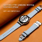 20mm Leather Watch Band for Samsung Galaxy Watch 4 Quick Release Genuine Leather
