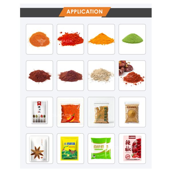 Premade Rotary Spice Powder Multifunction Packing Machine Auger Filler Chili Powder 1kg Pouch Filling Machine
