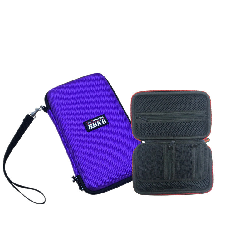 Wholesale Purple EVA Carrying Case With Compartment / Nylon Zipper / Elastic Band from china suppliers