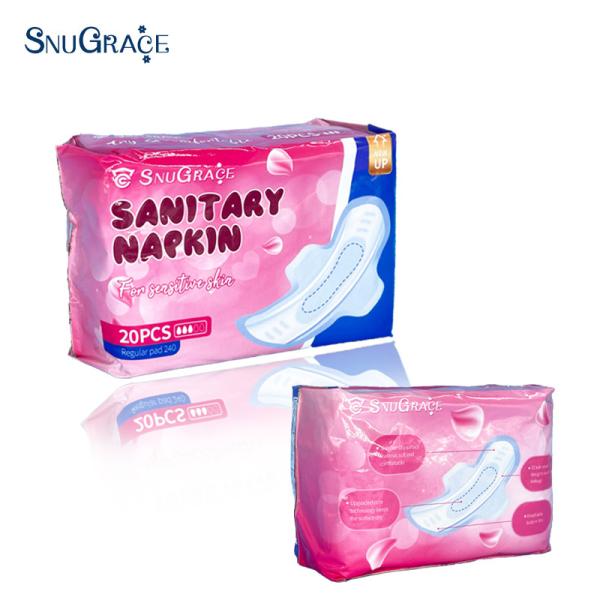 150MM-420MM Disposable Sanitary Napkins with Negative Ion Pure Cotton from