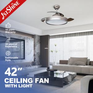 Wholesale AC Motor 230V 3 Color LED Invisible Ceiling Fan Remote Control from china suppliers