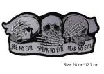 OEM Polyester Yarn Motorcycle Biker Patches Woven Iron On Badges