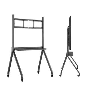 Wholesale Mobile TV Rolling Floor Stand Lockable Wheels Trolley 55-86 Inch Interactive Whiteboard from china suppliers