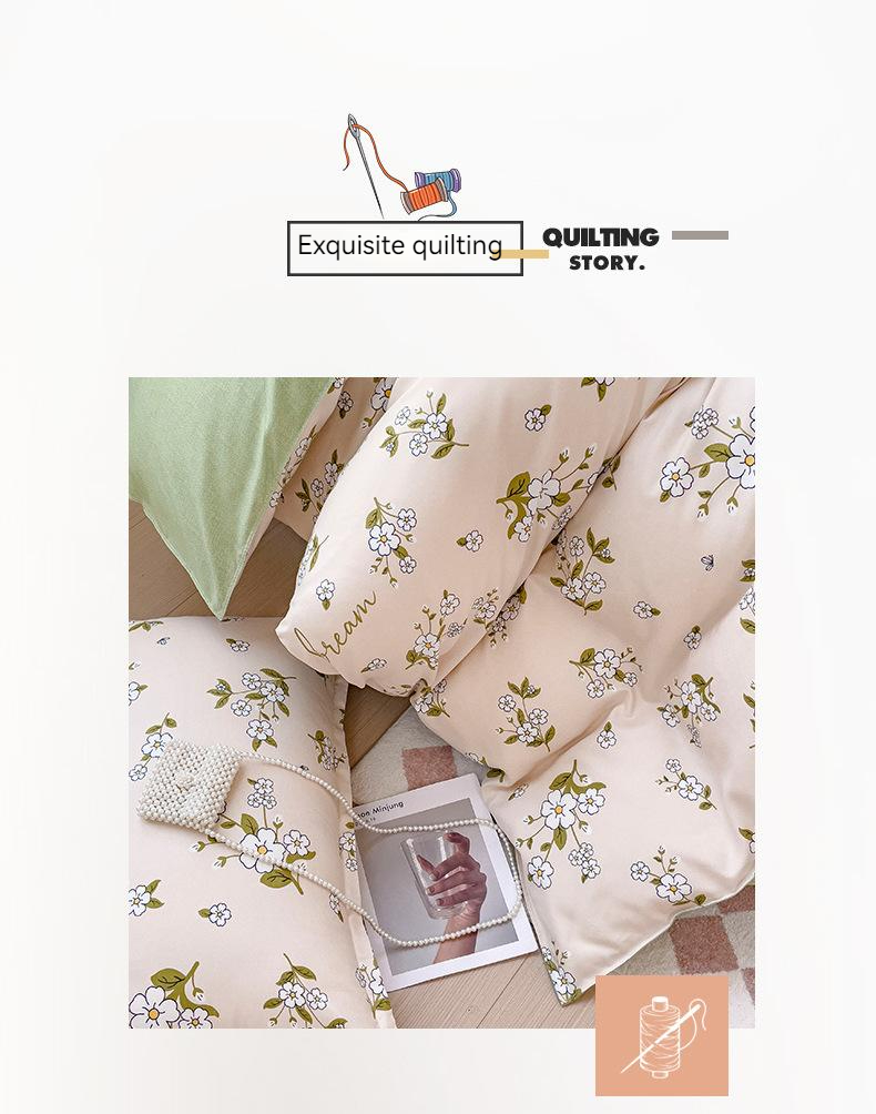 8PCS Printed Microfiber Bedding Sets with Matching Curtains in Customized Colors