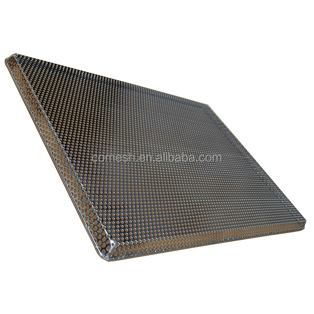 Food Grade 304 Stainless Steel Mesh Trays Flat Perforated Baking For Drying