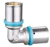 Wholesale DIN EN 10226-1 Brass Press Fittings Copper Press Elbow for PE pipes from china suppliers