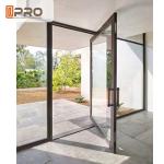 Tempered Glass Pivot Front Door , Aluminium Contemporary Entrance Doors pivot