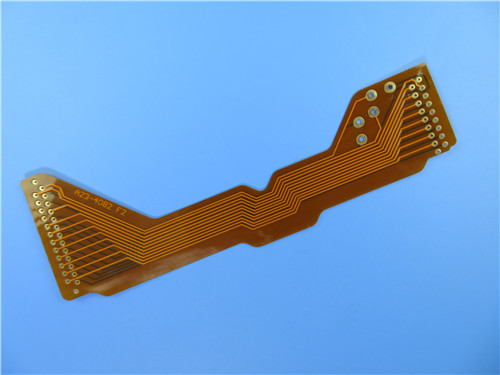 Flexible Printed Circuit (FPC) Built on 2oz Polyimide With Immersion Gold and Yellow Coverlay for Interface Module