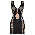 OEM maufactory European American Summer Polyester Sexy Hot Spicy Grid Dress