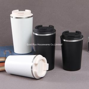 Wholesale Superior quality 304 stainless steel keep warm coffee cup with delicated lid portable vacuum flask travel mug from china suppliers