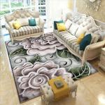 80*120cm Blending Crystal Velvet Living Room Floor Carpets Modern Simple