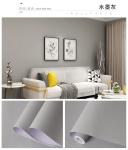 Removable Home Wallpaper in Gray Color Peel Off Sticker Wall Paper with