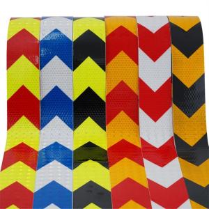 Wholesale Self Adhesive Crystal Lattice Reflective Film Road Safety Stripes Reflective Warning Tape from china suppliers