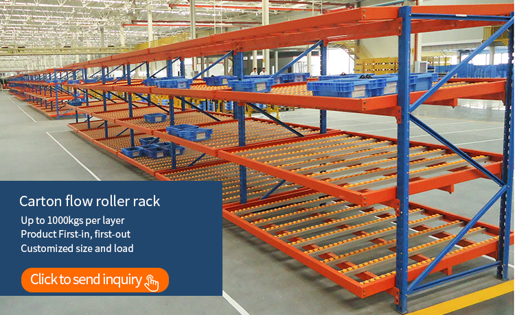 600-4000mm Depth Steel Push Back Warehouse Rack With Corrosion Protection