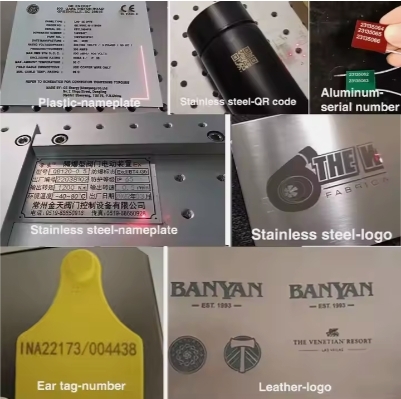 Fiber Laser Printing Machine 30W/50W/100W/200W Portable Laser Printer Marker For Metal / Non-metal