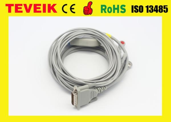 Schiller DB 15 pin EKG Cable for Esaote Biomedica: EKG P80,120 Fidelity Heart