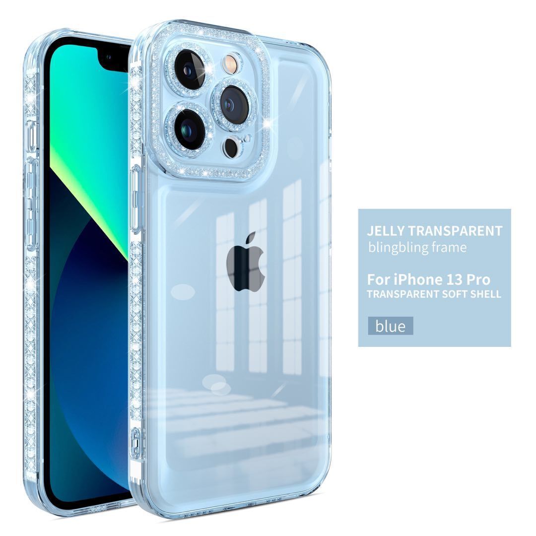 14 Mini Clear Cell Phone Cases for iPhone 14 Pro Max TPU Support Wireless Charge