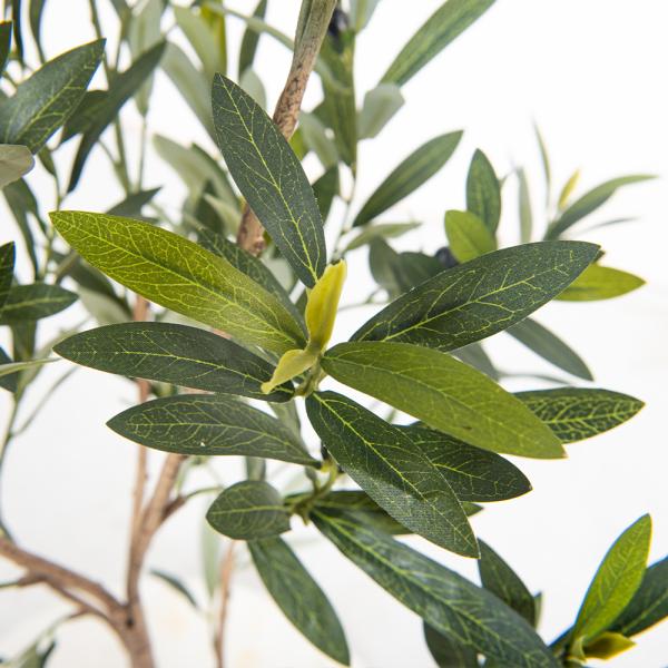 Multi-pole 7ft Artificial Olive Tree - Tall Faux Olive Trees Artificial Indoor - Large Fake Olive Tree Plant for Home Office Living Room Decor