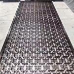 Metal foldable room divider wall panel for restaurant