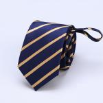 100% silk neckties fashion jacquard silk zip easy tie