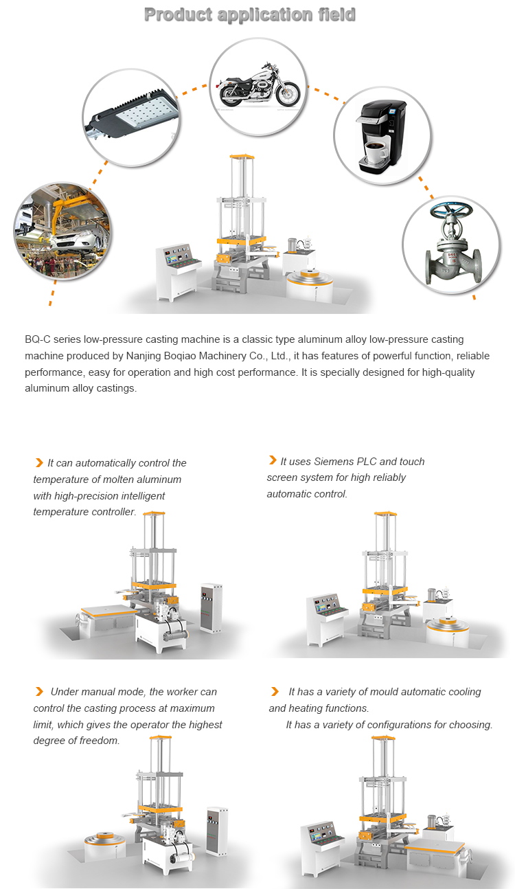 die casting machine for low pressure aluminum die casting
