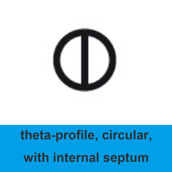 two bores tube - Chemical Resistance Quartz Capillary High Purity Theta Profile
