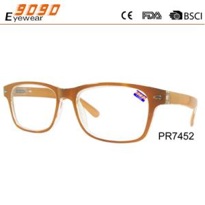 Wholesale New style fashion competitive price Color plastic reading glasses,spring hinge,metal silver parts from china suppliers