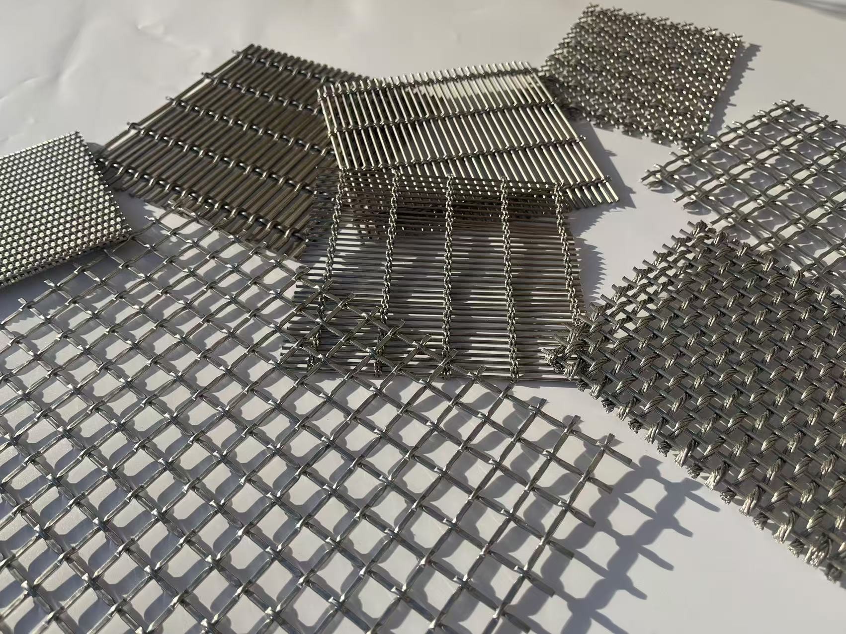 Decorative Strong Flat Woven Metal Mesh Architectural Stainless Steel Wire Mesh